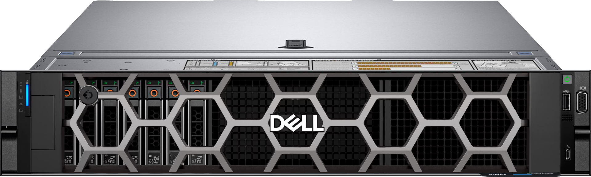 DELL Srv R760xs 1*Xeon Silver 4510 (12C/2.4Ghz) 128GB DDR5 3x1.2TB DELL SAS 10K (8x2.5'') PERC H755 2x1GbE iDRAC9 Ent. 2x700W PSU 2U Rack