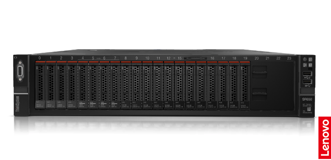 LENOVO SERVER THINKSYSTEM SR650 V3 2*XEON SILVER 4514Y (16C/2.0GHz) 128GB DDR5 (4x32GB LENOVO 5600MHz) 2x480GB LENOVO SSD (8x2.5”) 9350-8i/2Gb 4x1GbE 2x1100W TITANIUM 2U RACK