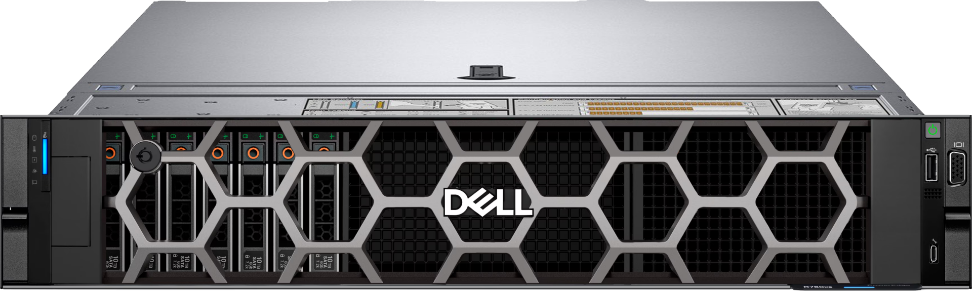 DELL Srv R760xs 1*Xeon Silver 4514Y (16C/2.0Ghz) 64GB DDR5 2x480GB DELL SSD + 10x20TB DELL SAS 7.2K 12G (12x3.5'') PERC H755 2x1GbE + 2x10/25Gb SFP+ iDRAC9 Ent. 2x700W PSU 2U Rack 3 Year Pro Support